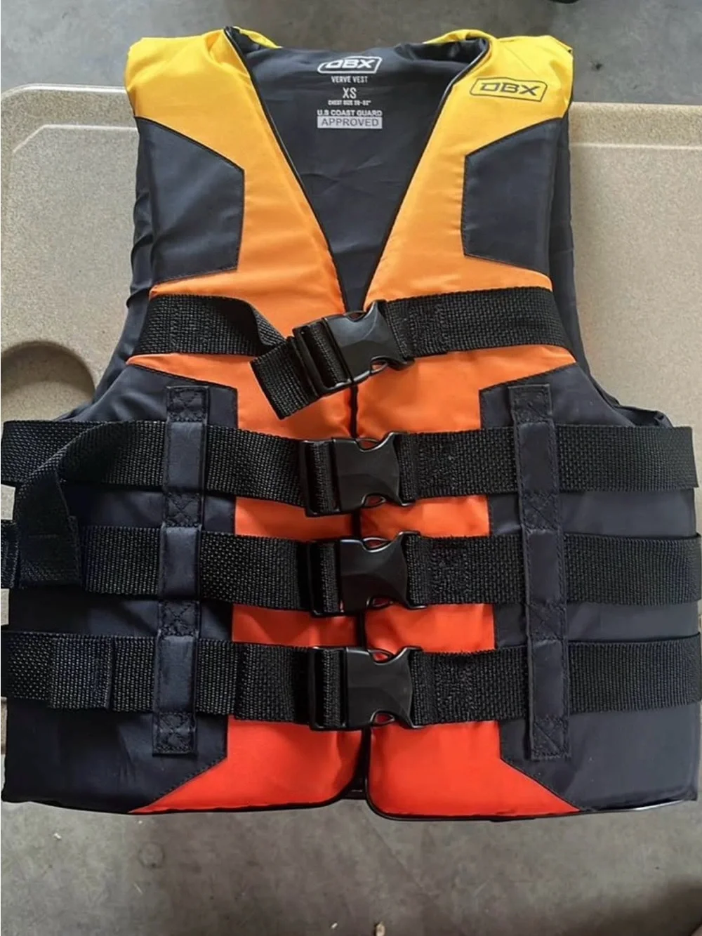 DBX Orange & Yellow Life Vest (XS)